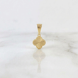Dije Trébol Diamantado 0.45g / 1.3cm Oro Amarillo 18K