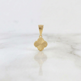 Dije Trébol Diamantado 0.45g / 1.3cm Oro Amarillo 18K