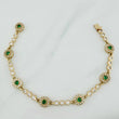 Pulso Tennis Halo 10 g / 18.2 cm / 7.14 mm Oro Amarillo 18K