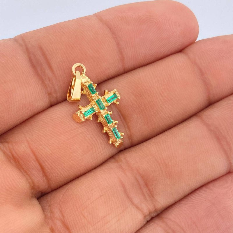 Dije Cruz Barroco 2.3gr / 3cm / Oro Amarillo 18K &