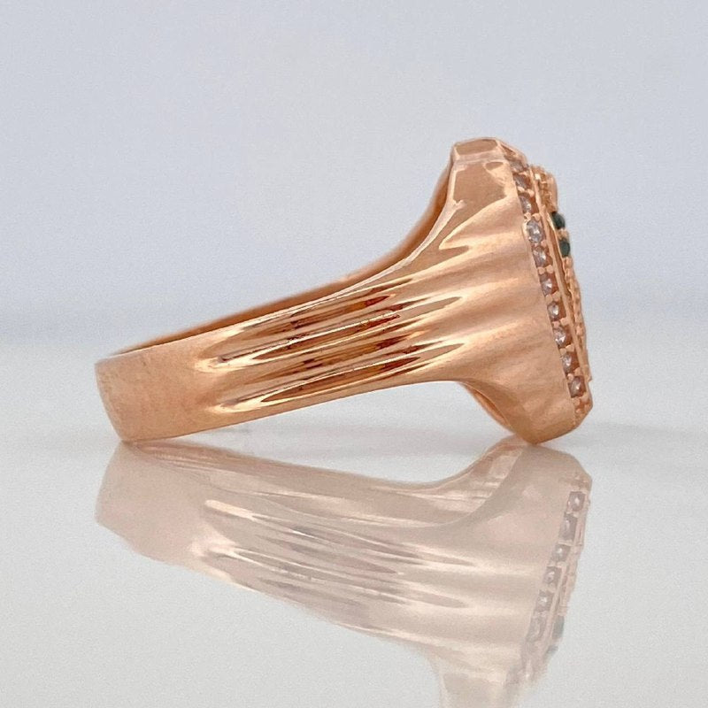 Anillo Virgen De Guadalupe 4.25 g / T5 3/4 Oro Rosa 18K