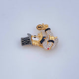 Herraje Pato Inspirado 4.3gr / 2.4cm / Tres Oros 18K $
