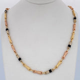 Cadena Rustica Bala 10.15gr / 61cm / Tres Oros 18K &