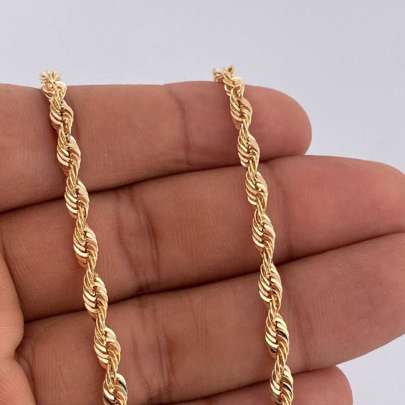 Cadena Lazo 8.1gr / 66.5cm / Oro Amarillo +3 14K Italy &