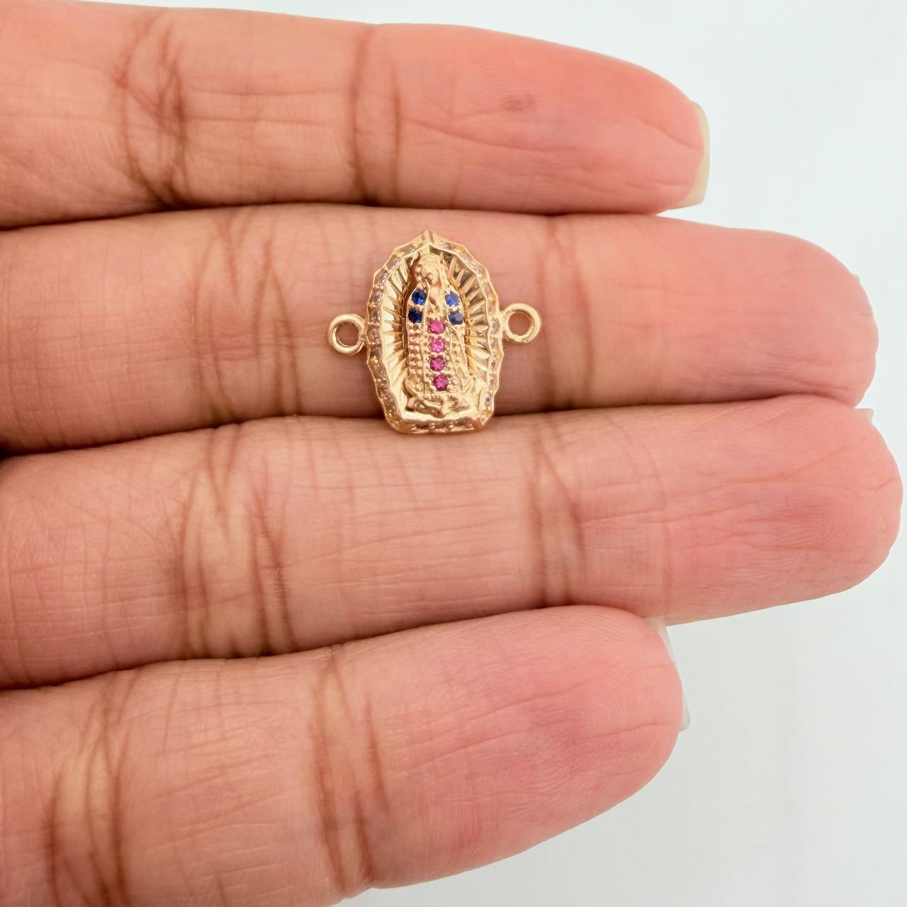 Herraje Virgen De Guadalupe 1.1 g / 1.5 cm Oro Amarillo 18K