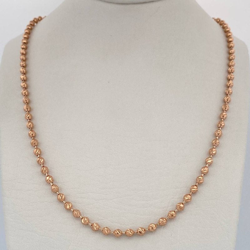 Cadena Militar 19.65gr / 70.5cm / Oro Rosa 18K &