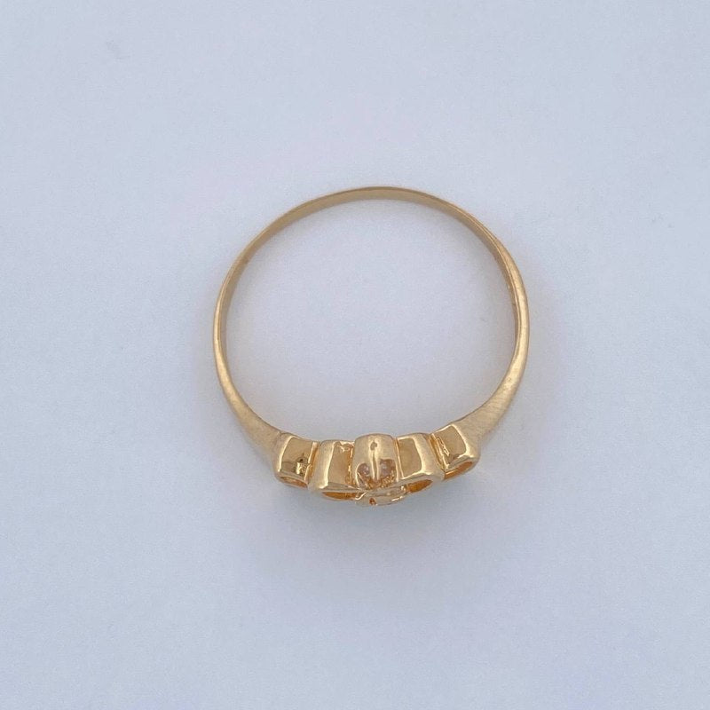 Anillo Tiara 15s 1.6gr / T7 / Oro Amarillo 18K &