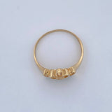Anillo Tiara 15s 1.6gr / T7 / Oro Amarillo 18K &