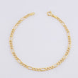 Pulso Fígaro 2.25g / 19,80cm / 4.2mm Oro Amarillo 18K