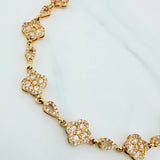 Pulso Trebol Gota 12.8 g / 20.6 cm / 9.4 mm Oro Amarillo 18K