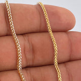 Cadena Franco 11.25gr / 60cm / Dos Oros Amarillo Blanco +3 18K %