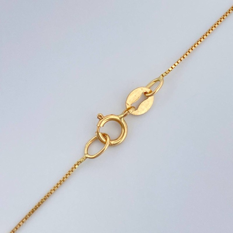 Set Cadena y Dije Veneciana + Virgen Milagrosa 1.6gr / Oro Amarillo 18K (Oferta) $