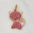 Dije Gato 2.1 g / 2.5 cm Oro Rosa 18K