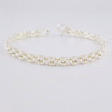 Pulso Eslabones Curvos 12.5g / 20.8cm / 5.1mm Plata 925