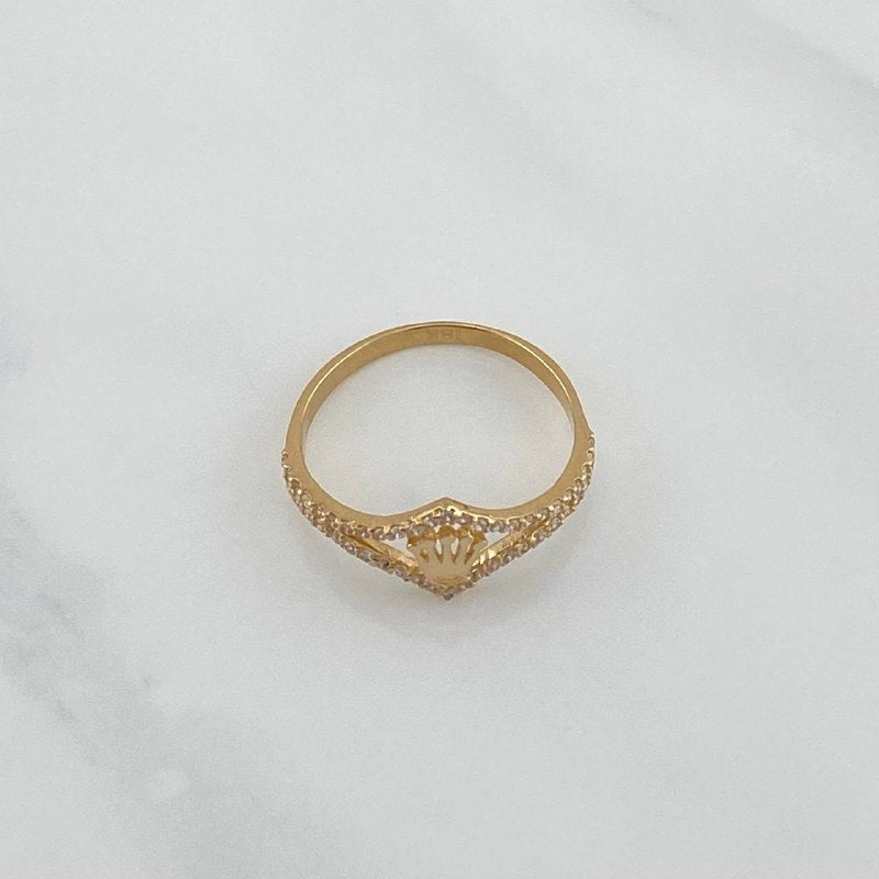 Anillo Corona 1.75 g / T5 3/4 Oro Amarillo 18K