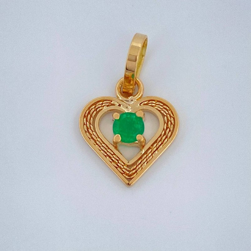 Dije Filigrana Corazon Palpito 0.55gr / 1.5cm / Oro Amarillo 18K &