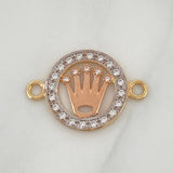 Herraje Corona 1.7 g / 2.2 cm Tres Oros 18K