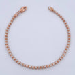 Pulso Ice 4.1gr / 18cm / Dos Oros Blanco Rosa +4 14K Italy &