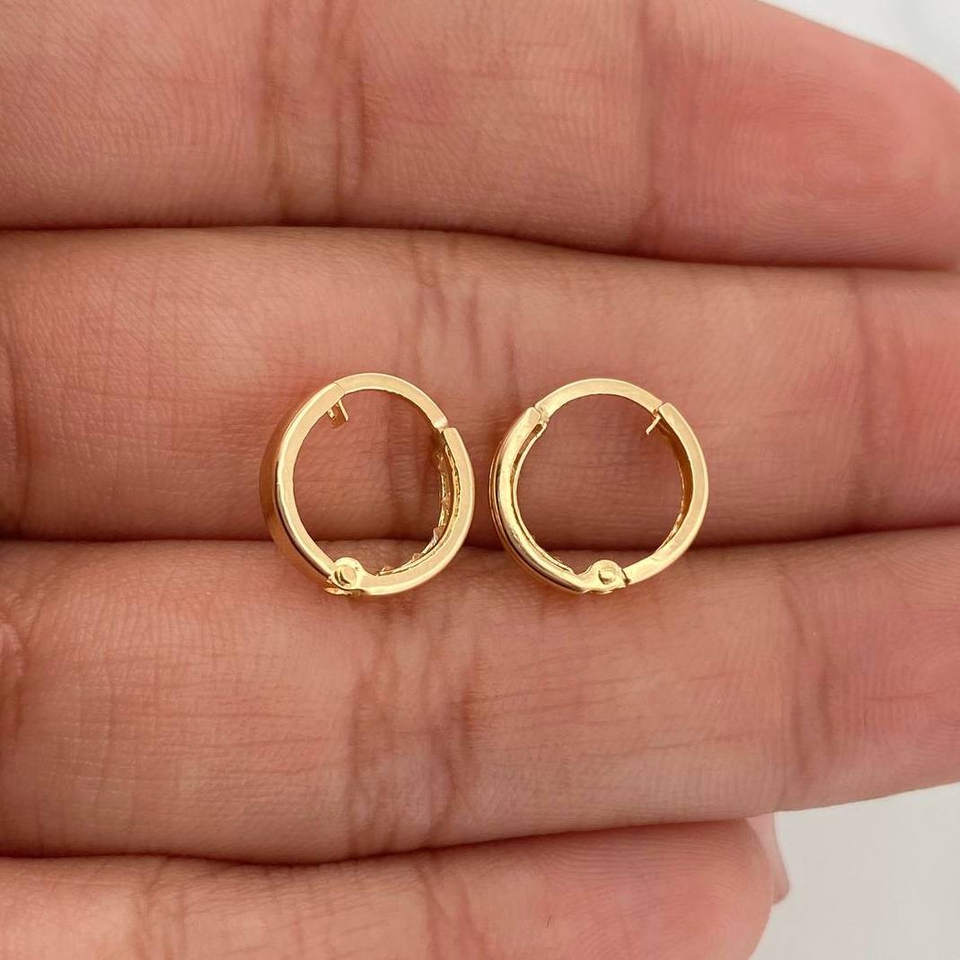 Candongas Carril 0.85 g / 1 cm Oro Amarillo 18K