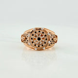 Anillo Timon Movil 9.3 g / T10 Dos Oros Blanco Rosa 18K