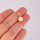 Dije Circulo Letra A 0.4g / 1.5cm Oro Amarillo 18K