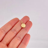 Dije Circulo Letra J 0.35g / 1.6cm Oro Amarillo 18K