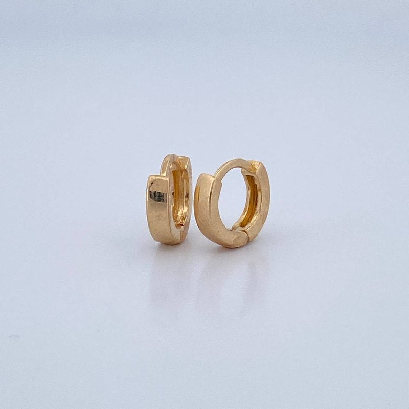 Candongas Rose 1.9gr / 1cm / Oro 18K $