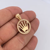 Dije Corona Rx 4.1gr / 3.2cm / Oro 18K &