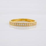 Anillo Carril 2.1g / T7 1/2 Oro Amarillo 18K