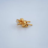 Topos Cuatro Garras Diamante 1.15gr / Oro Amarillo 18K %