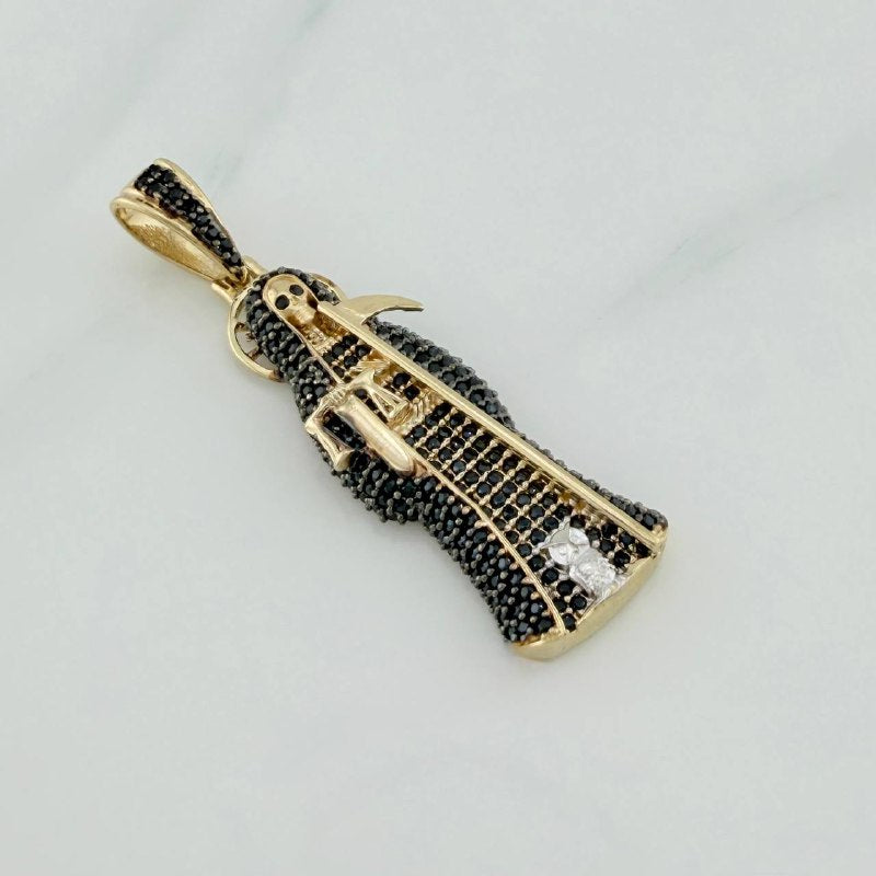 Dije Santa Muerte 6.5 g / 4.6 cm Tres Oros 18K
