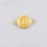 Herraje Circulo Letra D 0.4g / 1.5cm Oro Amarillo 18K