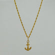 Set Cadena Lazo + Dije Ancla / 1,15 gr / 45 cm Oro Amarillo 18K