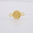 Herraje Circulo Letra A 0.4g / 1.5cm Oro Amarillo 18K