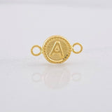Herraje Circulo Letra A 0.4g / 1.5cm Oro Amarillo 18K