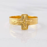 Anillo Cruz Cristo 2g / T11 3/4 Oro Amarillo 18K