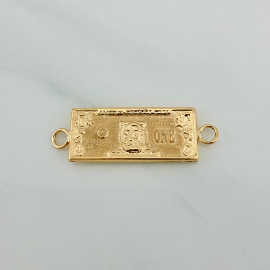 Herraje One Dólar 0.95gr / 2.5cm / Oro Amarillo 18K %