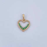 Dije Silueta Corazon 1.4gr / 2.1cm / Oro 18K &