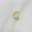 Piercing Espiral Bisel 0.5 g / 1 cm Oro Amarillo 18K