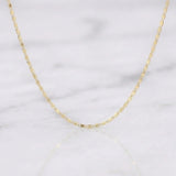 Cadena Escalera Plana 2.2 g / 50 cm / 1.6 mm Oro Amarillo 18K