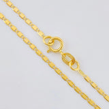 Cadena Escalera Plana 2.05 g / 50.5 cm / 1.55 mm Oro Amarillo 18K