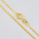 Cadena Escalera Plana 2.2 g / 50 cm / 1.6 mm Oro Amarillo 18K