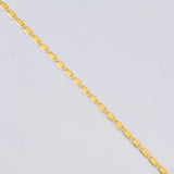 Cadena Escalera Plana 2.2 g / 50 cm / 1.6 mm Oro Amarillo 18K