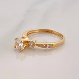 Anillo Solitario Churumbela 1.9 g / T5 Oro Amarillo 18K