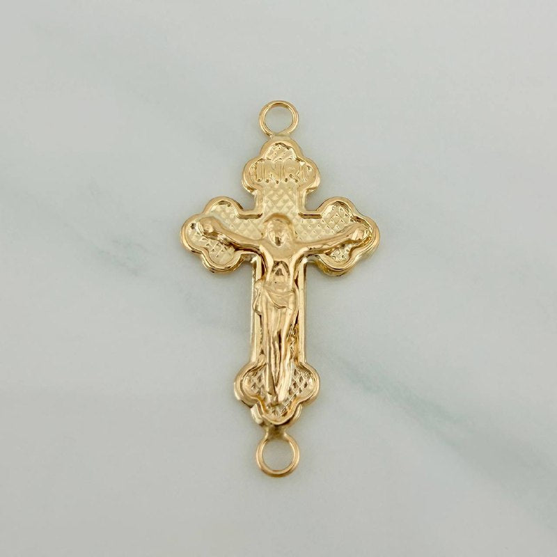 Herraje Cruz Cristo 1gr / 2.7cm / Oro Amarillo 18K %