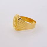 Anillo Virgen del Carmen 3.5g / T10 3/4 Oro Amarillo 18K