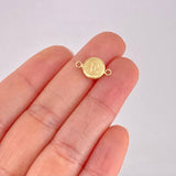 Herraje Circulo Letra E 0.4g / 1.5cm Oro Amarillo 18K