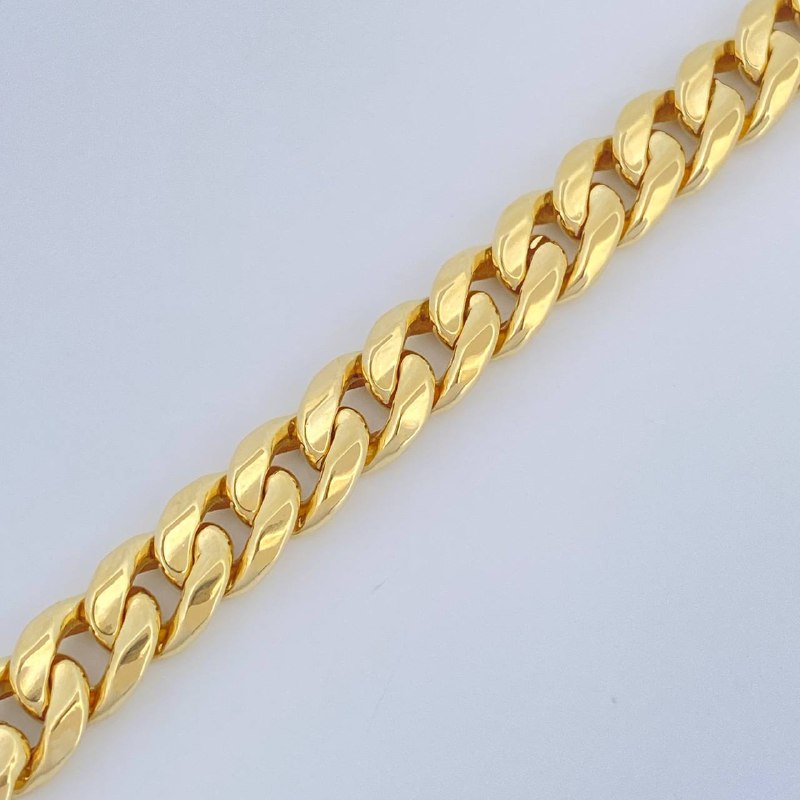 Pulso Cubana 6.1gr / 20.6cm / Oro Amarillo +1 14K Italy $