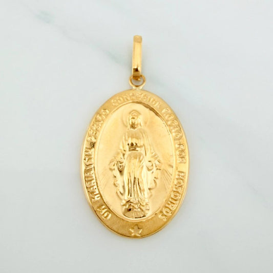 Dije Virgen Milagrosa 3.15 g / 4.2 cm Oro Amarillo 18K