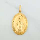 Dije Virgen Milagrosa 3.05 g / 4.2 cm Oro Amarillo 18K